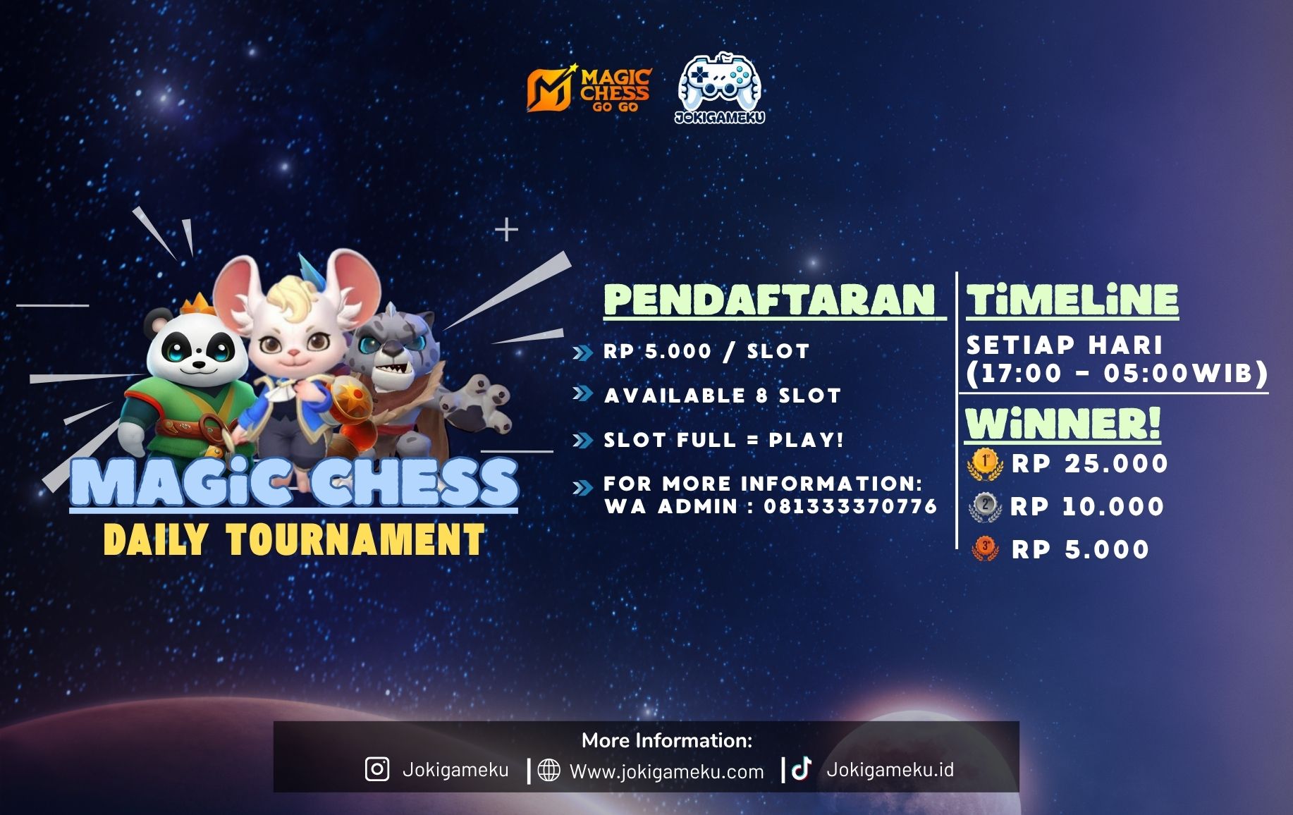 MCGG DAILY TOURNAMENT 